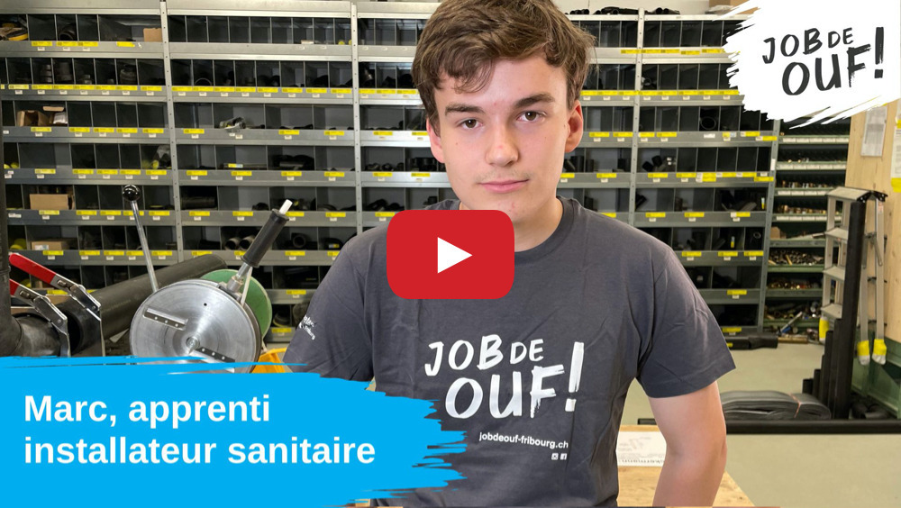 Image Marc, apprenti installateur sanitaire dans le canton de Fribourg - Expérience de Ouf #2